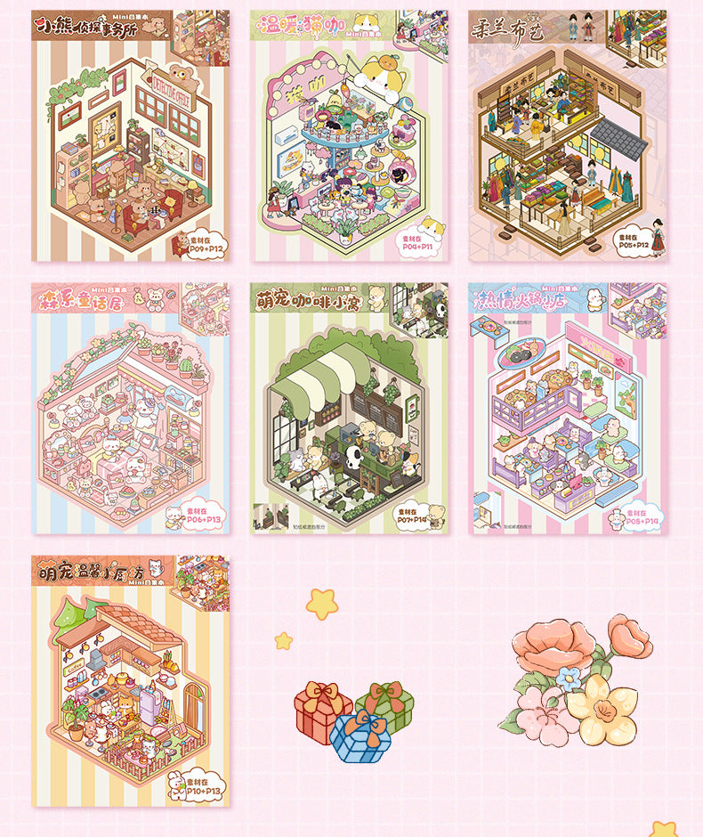 Link 53: Mini Sticker Book Collection Book Miniature World Series