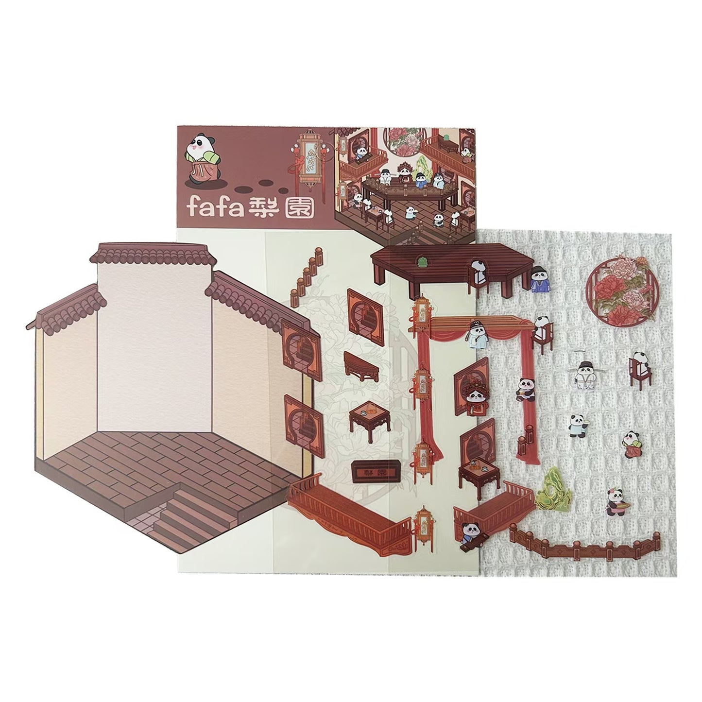 Link 55: Standard Size 3D Scene Stickers Bookstore | Restaurant | Liyuan | Hanfu Store
