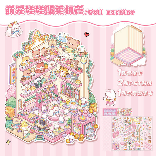 Link 1: 3D Scene Stickers Miniature Scene Collage Journal Stickers DIY Stickers