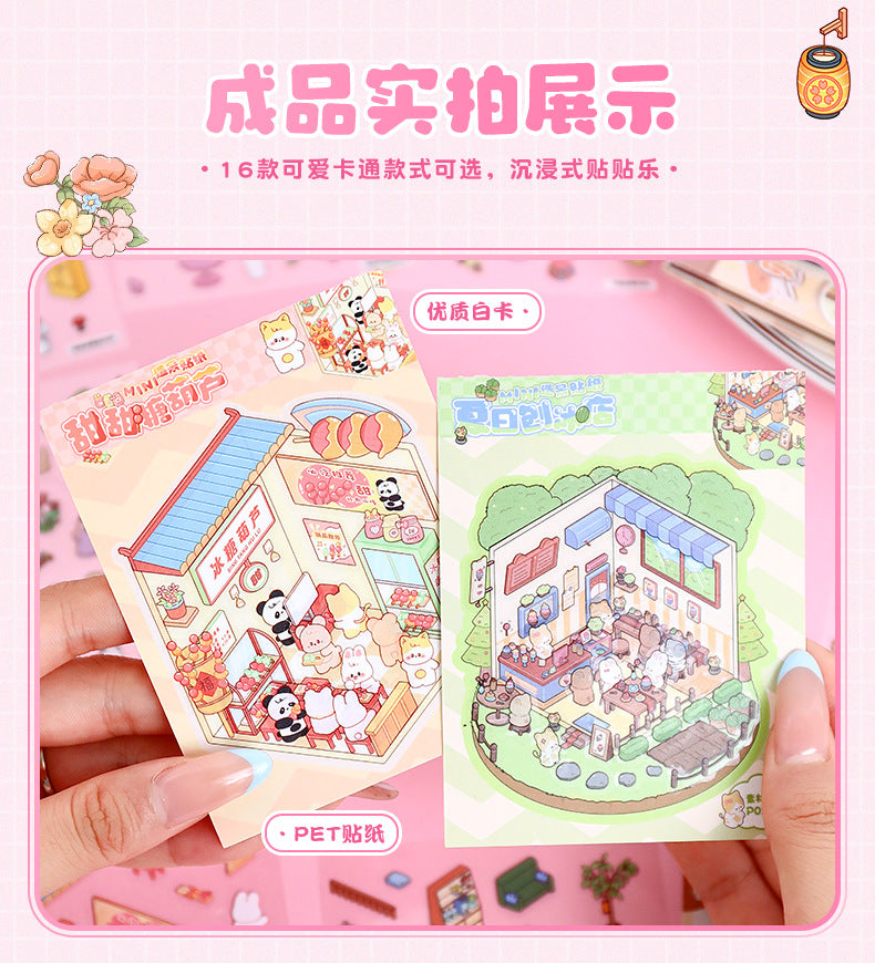 Link 53: Mini Sticker Book Collection Book Miniature World Series