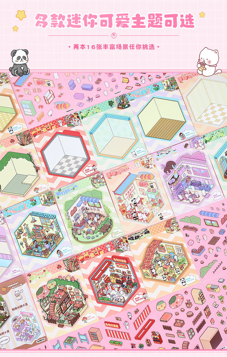 Link 53: Mini Sticker Book Collection Book Miniature World Series