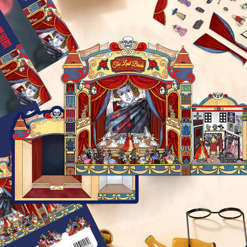 Link 22: Horror Spooky Stories Chinese Wedding Doomsday Scenery 3D DIY Scene Stickers