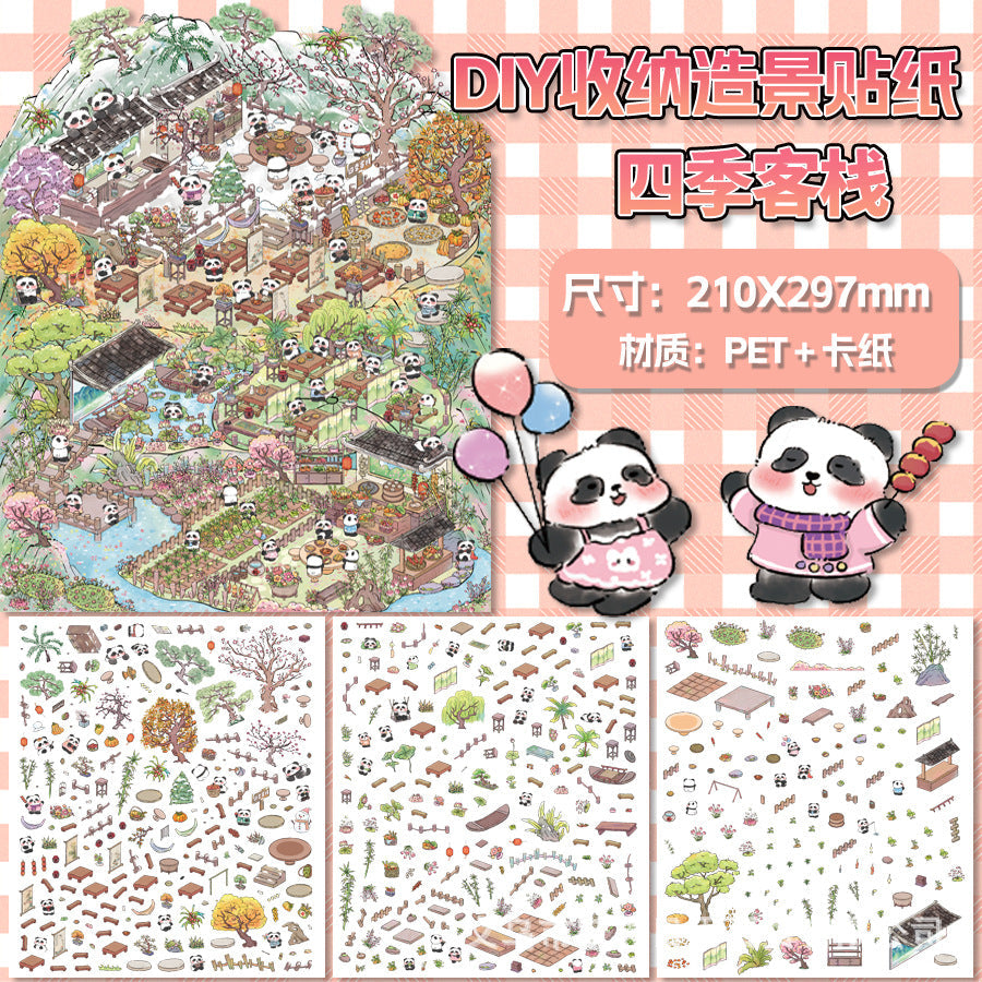 Link 30: XL 15 Fun Landscaping 3D Miniature House DIY Cute Miniature Scene Stickers