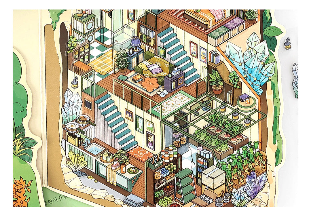 Link 50: 12 Themes Scene Stickers With Covers Scenery Journal Material Stickers