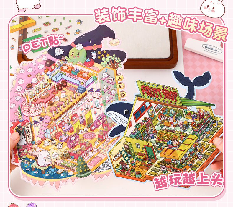 Link 1: 3D Scene Stickers Miniature Scene Collage Journal Stickers DIY Stickers