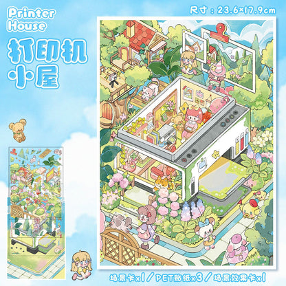 Link 41: 6 Different Themes of Houses Farms 30 Scene Stickers