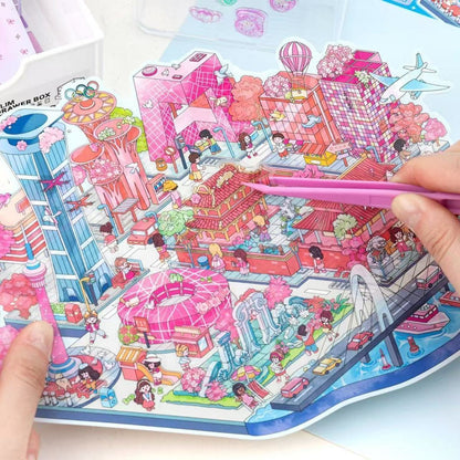 Link 27: Travel Scenery Stickers City Series Hangzhou Jiangnan Large Size High Difficulty Chinese Style