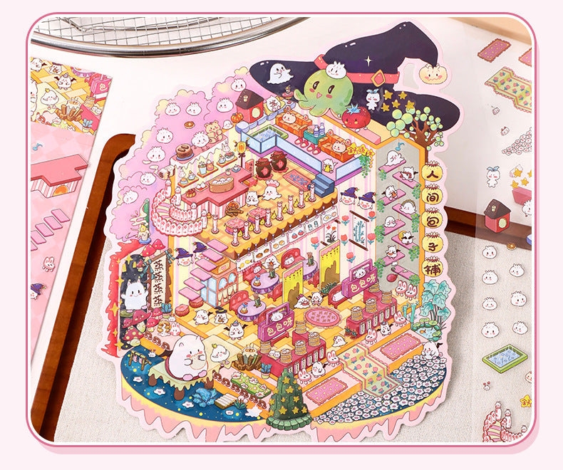 Link 1: 3D Scene Stickers Miniature Scene Collage Journal Stickers DIY Stickers