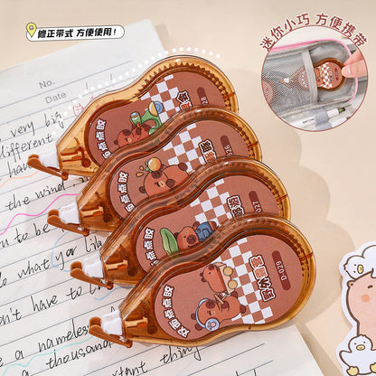 Link 25: 6m*5mm Capybara Scene Stickers Must Use Transparent Dot Glue High-Value Journal Double-Sided Tape