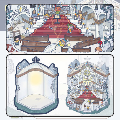 Link 22: Horror Spooky Stories Chinese Wedding Doomsday Scenery 3D DIY Scene Stickers