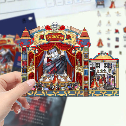 Link 22: Horror Spooky Stories Chinese Wedding Doomsday Scenery 3D DIY Scene Stickers