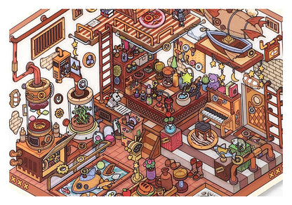 Link 50: 12 Themes Scene Stickers With Covers Scenery Journal Material Stickers