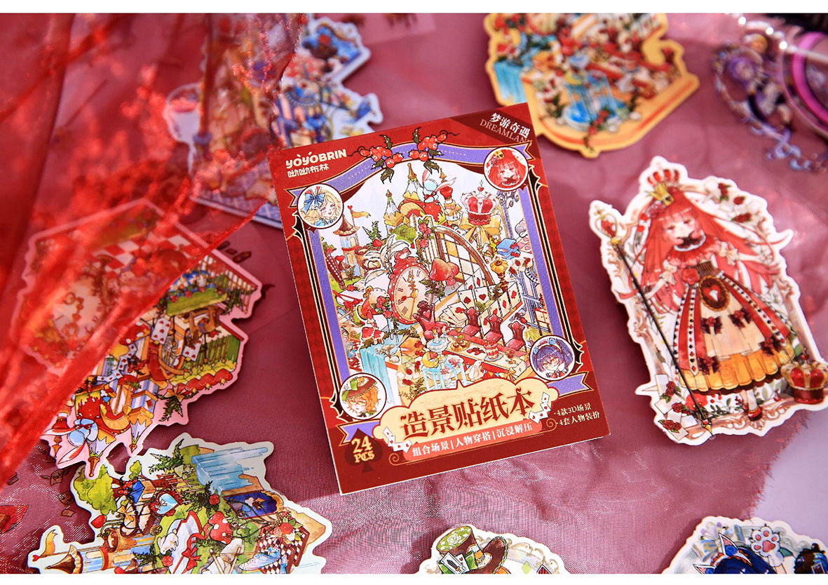 Link 47: Magic Mini Micro 24 Page In One Book 3D Scene Stickers Book