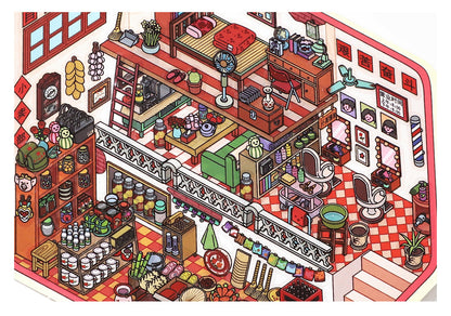 Link 50: 12 Themes Scene Stickers With Covers Scenery Journal Material Stickers