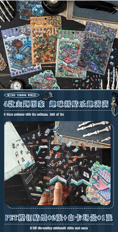 Link 49:  Spooky 3D Miniature Scene Stickers 4 Themes Scenery Stickers