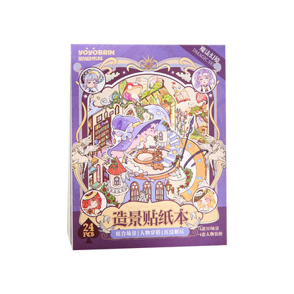 Link 47: Magic Mini Micro 24 Page In One Book 3D Scene Stickers Book
