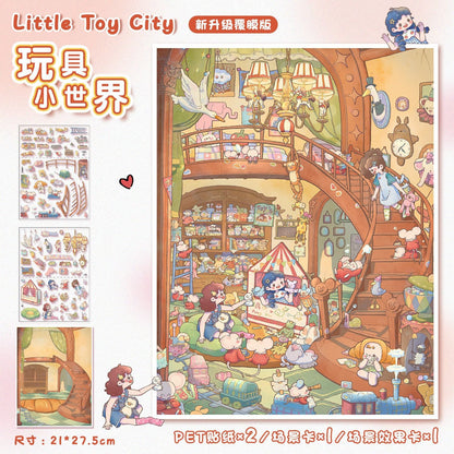 Link 9: 51.0 Different Scenery Stickers 3D Stereoscopic Cottage Scene 12 Themes DIY
