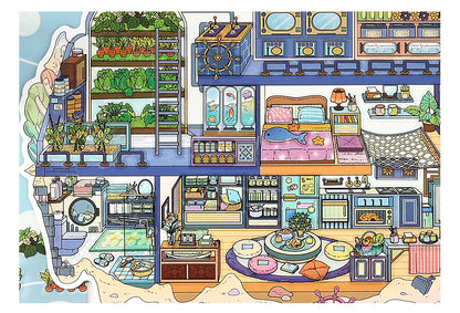 Link 50: 12 Themes Scene Stickers With Covers Scenery Journal Material Stickers