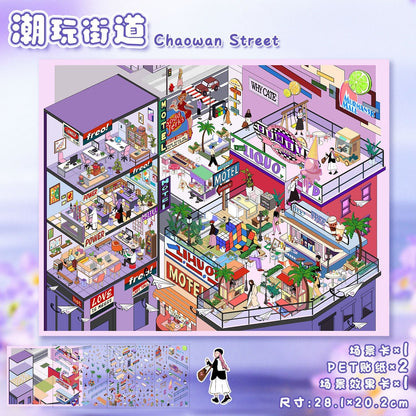 Link 1: 3D Scene Stickers Miniature Scene Collage Journal Stickers DIY Stickers