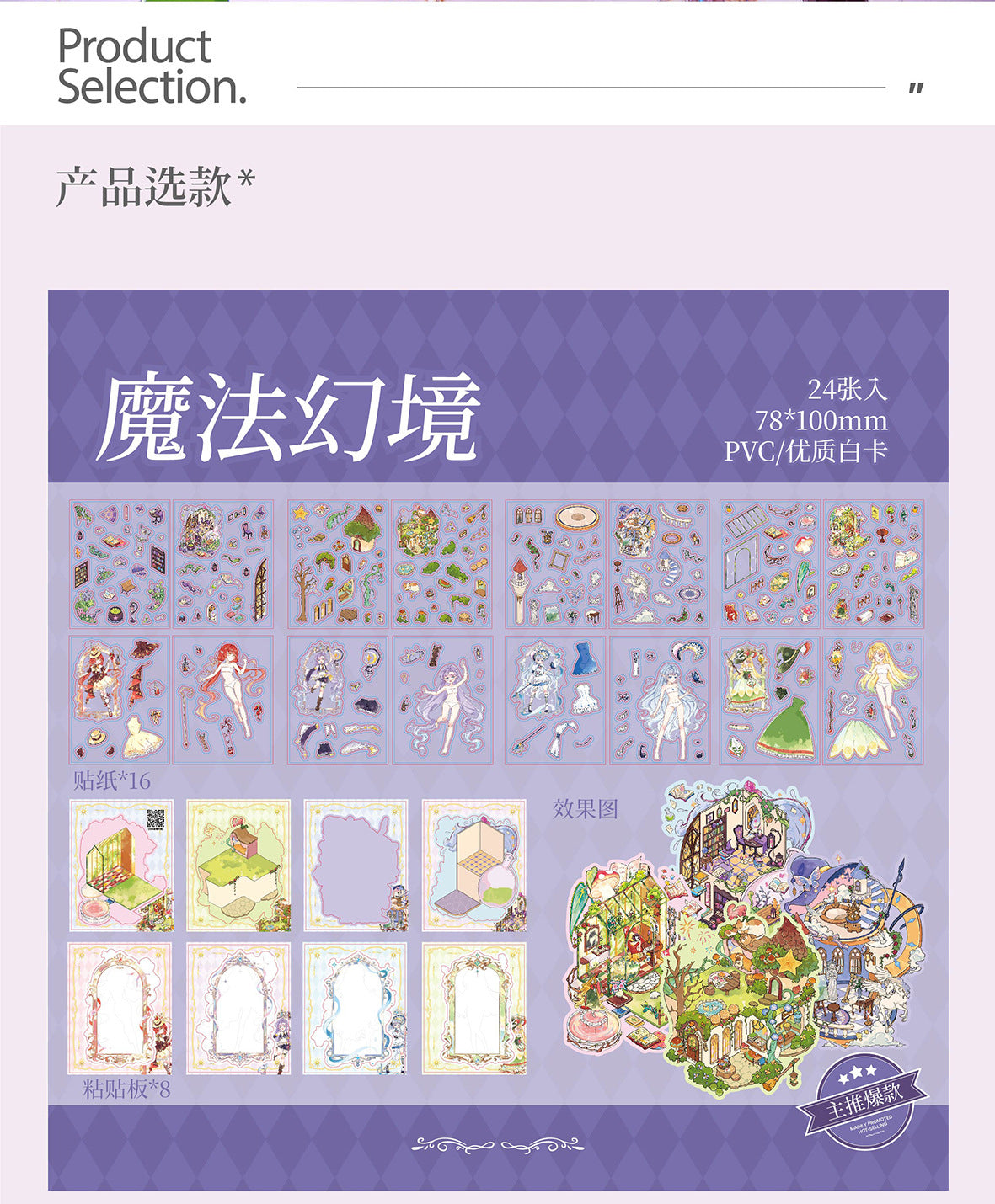 Link 47: Magic Mini Micro 24 Page In One Book 3D Scene Stickers Book