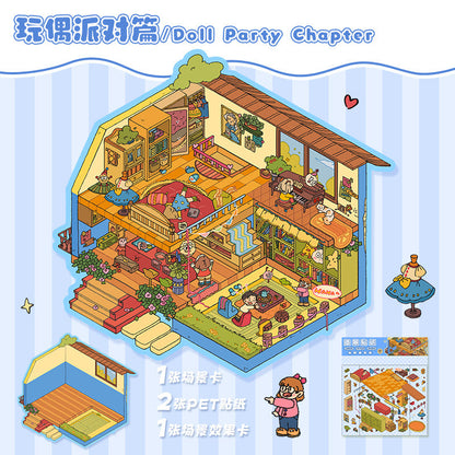 Link 1: 3D Scene Stickers Miniature Scene Collage Journal Stickers DIY Stickers