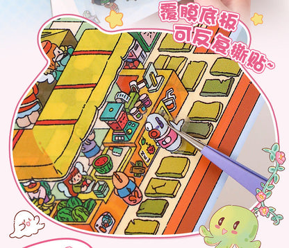Link 2: 12.0 3D Scene Stickers Miniature Scene Different Thems Collage Journal Stickers DIY Stickers