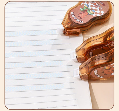 Link 25: 6m*5mm Capybara Scene Stickers Must Use Transparent Dot Glue High-Value Journal Double-Sided Tape