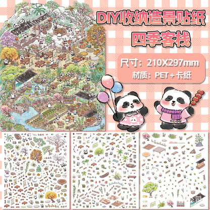 Link 30: XL 15 Fun Landscaping 3D Miniature House DIY Cute Miniature Scene Stickers