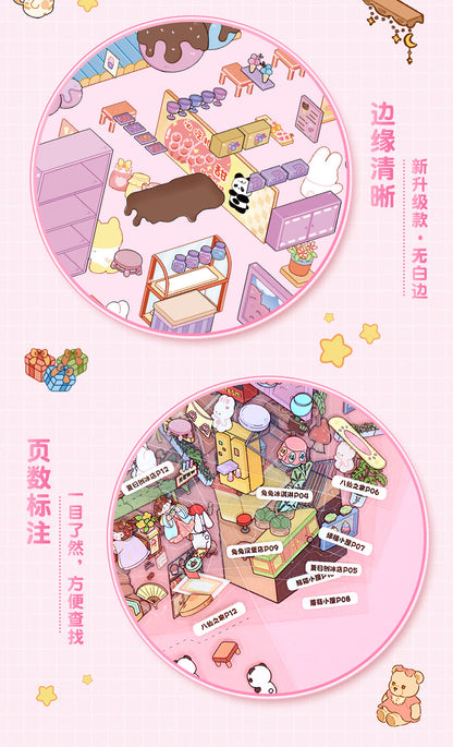 Link 53: Mini Sticker Book Collection Book Miniature World Series