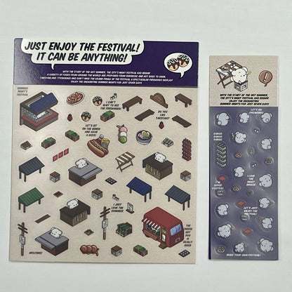 Link 37: Different Shops Themes 3D Miniature Scene Stickers  No-Cut Scene Scrapbook