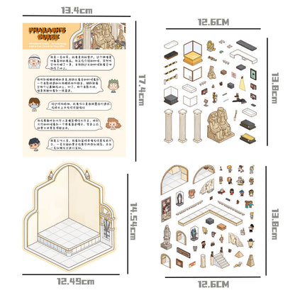 Link 22: Horror Spooky Stories Chinese Wedding Doomsday Scenery 3D DIY Scene Stickers
