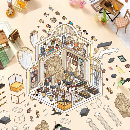 Link 22: Horror Spooky Stories Chinese Wedding Doomsday Scenery 3D DIY Scene Stickers