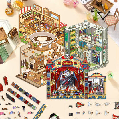 Link 22: Horror Spooky Stories Chinese Wedding Doomsday Scenery 3D DIY Scene Stickers